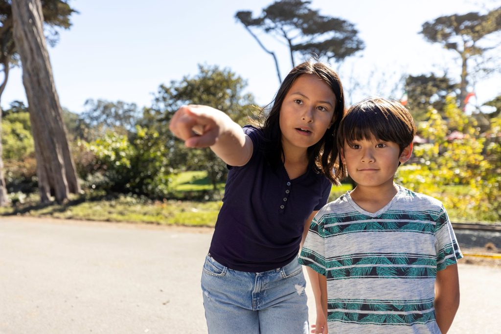 Children pointing